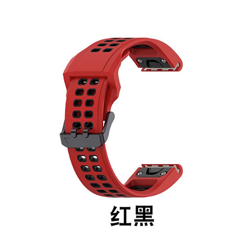 สายนาฬิกาข้อมือซิลิโคน หัวเข็มขัดคู่ 20 22 26 มม. สําหรับ Garmin Approach S70 47 มม. 42 มม. Epix Pro 51 มม.