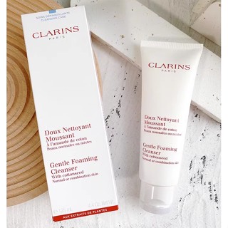 CLARINS คลารินส์ โฟมล้างหน้า เมล็ดฝ้าย ทําความสะอาดผิวหน้าอย่างล้ําลึก 125 มล. สําหรับผู้หญิงตั้งครรภ์