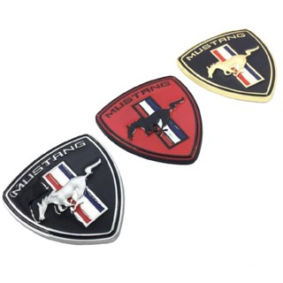 * เพจสามเหลี่ยม โลโก้ ฟอร์ด มัสแตง งานโลหะ Metal Horse Logo Car Auto Emblem Badge Sticker Decal  Mustang** *จัดส่งเร้ว*