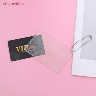 Sthb กระเป๋าใส่บัตรเครดิต PVC แบบใส กันน้ํา กันฝุ่น