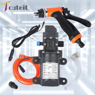 Tcuteit เครื่องฉีดน้ําแรงดันสูง 12V สําหรับล้างรถยนต์