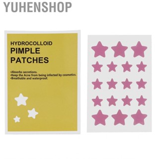 Yuhenshop 18 Sheet Hydrocolloid Pimple   Cartoon Star Shape Portable Spot