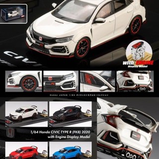 โมเดลรถยนต์ Honda CIVIC Type-R FK8 ขนาด 1: 64 ของเล่นสําหรับเด็กผู้ชาย