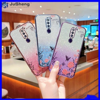 Jusheng เคสโทรศัพท์มือถือ ลายผีเสื้อกระพริบ สําหรับ OPPO F11 Pro MMHY