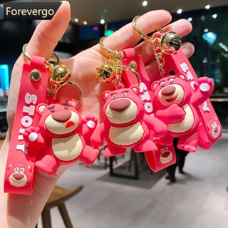 Forevergo พวงกุญแจ จี้การ์ตูนอนิเมะ หมีสีแดง น่ารัก ของขวัญวันเกิด สําหรับผู้หญิง และผู้ชาย D8Q8