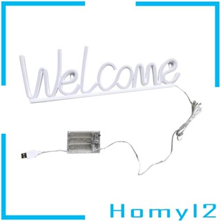 [HOMYL2] ป้ายไฟนีออน LED ต้อนรับ ต้อนรับ สําหรับตกแต่งปาร์ตี้ บาร์ บ้าน ห้องเล่นเกม