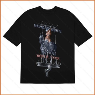 Wilk เสื้อยืดแขนสั้น ผ้าฝ้าย พิมพ์ลาย Beyonce Renaissance World Tour 250 กรัม