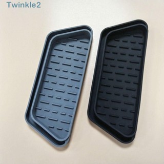 Twinkle ถาดซิลิโคน สําหรับวางฟองน้ํา ในตู้เย็น อ่างล้างจาน ห้องน้ํา 2 ชิ้น