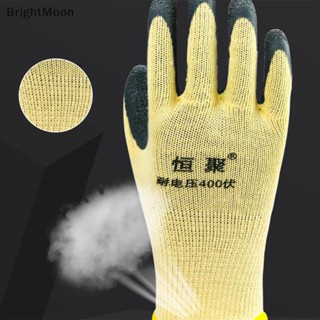 Brightmoon ถุงมือป้องกันไฟฟ้า 400v แรงดันไฟฟ้าต่ํา 1 คู่