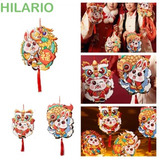 Hilario โคมไฟกระต่าย เชิดสิงโต ปลาคาร์พ แฮนด์เมด สไตล์จีนย้อนยุค DIY