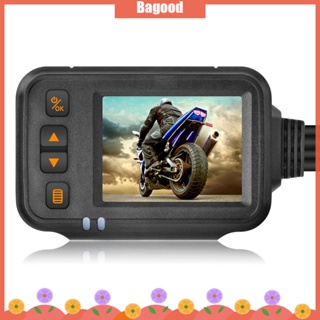 ♪Bagood♪พร้อมส่ง SE30 กล้องบันทึกวิดีโอ DVR ด้านหน้า และด้านหลัง พร้อมหน้าจอ 2 นิ้ว สําหรับรถจักรยานยนต์