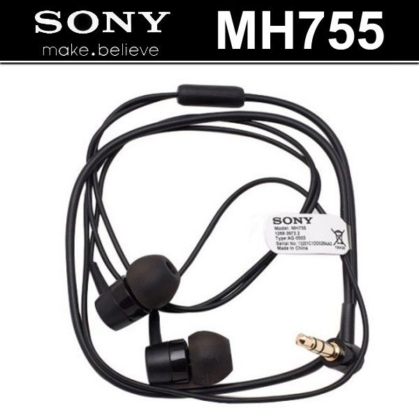 ประกัน 1ปี หูฟังอินเอียร์ Sony MH755 หูฟังแบบมีสาย เสียงสเตอริโอ ดี