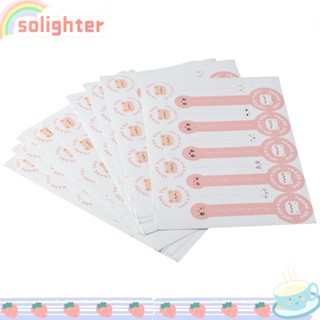 Solighter สติกเกอร์ฉลากปิดผนึกอาหาร มีกาวในตัว สีชมพู สําหรับบรรจุภัณฑ์ ของขวัญ