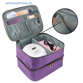 Alittlese Case กระเป๋าเครื่องสําอาง สองชั้น ขนาดใหญ่ แบบพกพา 30 ขวด