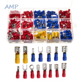 ⚡NEW 9⚡Spade Terminal Connector Kit Copper Insulated Electrical Wire 17.5x10x2.2cm