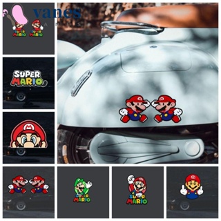 Vanes1 สติกเกอร์ ลายการ์ตูน Super Mario กันน้ํา สําหรับติดตกแต่งรถยนต์ สเก็ตบอร์ด