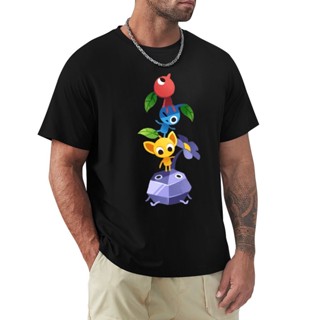 เสื้อยืดแขนสั้น คอกลม พิมพ์ลาย Nintendo PIKMIN PIKMIN สําหรับผู้ใหญ่ และเด็กผู้ชาย ไซซ์ XS - 3XL