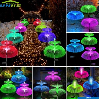 Uniis โคมไฟ Led พลังงานแสงอาทิตย์ กันน้ํา สําหรับตกแต่งสวน สนามหญ้า