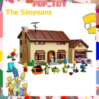 Moc 71006 โมเดลบล็อกตัวต่อ The Simpsons House Kwik-E-Mart ของเล่นสําหรับเด็ก