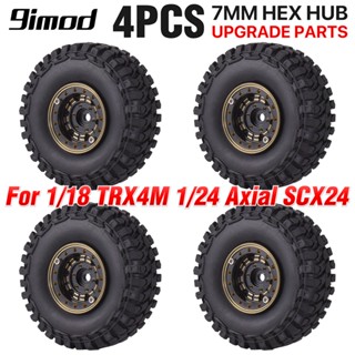 9imod ดุมล้อยาง โลหะ สําหรับ 1/18 TRX4M 1/24 SCX24