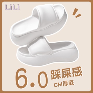 LiLi  รองเท้าแตะหญิง รองเท้าแตะ ลำลองสำหรับผู้หญิง พื้นรองเท้าหนามาก FBT23904SX 37Z230911