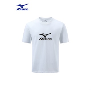 Mizuno Mizuno เสื้อยืดแขนสั้นลําลอง ผ้าฝ้าย เหมาะกับฤดูร้อน สําหรับผู้ชาย และผู้หญิง