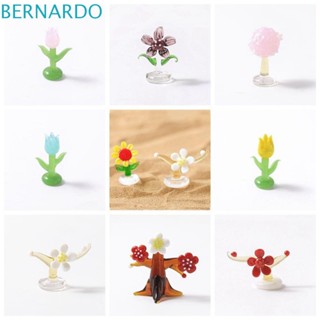 Bernardo ดอกไม้แก้ว ขนาดเล็ก แฮนด์เมด หลายสไตล์ สีชมพู สําหรับตกแต่งบ้าน