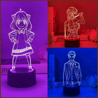 Ns2 โคมไฟกลางคืน LED ลายการ์ตูนอนิเมะ SPY FAMILY ชาร์จ USB สําหรับตกแต่งบ้าน ห้องนอน SN2