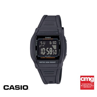 CASIO นาฬิกาข้อมือ CASIO  รุ่น W-201-1BVDF วัสดุเรซิ่น สีดำ