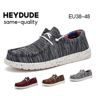 Heydude รองเท้าผ้าใบ ลําลอง สําหรับผู้ชาย ขนาดพลัส eu38-48