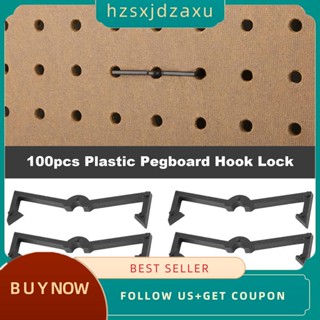 【hzsxjdzaxu】ตะขอพลาสติก สําหรับแขวนโชว์ Pegboard 100 ชิ้น