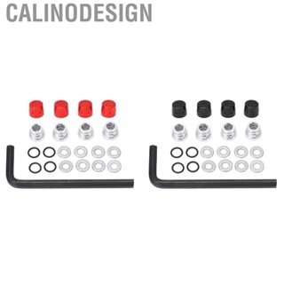 Calinodesign Aluminum Alloy RC Wheel Hub Nut Kit  Screw Set Environmental Friendly for Maintenance