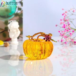 Buttterfly ฟักทองคริสตัล สีเหลือง สีขาว สําหรับตกแต่งห้อง