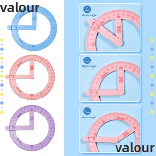 Valour ไม้บรรทัดพลาสติก หมุนได้ 360 องศา อเนกประสงค์ สําหรับโรงเรียน สํานักงาน