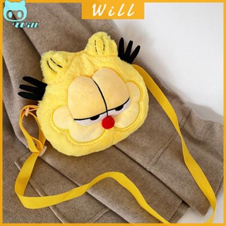 กระเป๋าสะพายข้าง ลายการ์ตูน Garfield Plushie สําหรับผู้หญิง [Will.th]