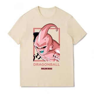 เสื้อยืด Dragon Ball Demon Animation Buu Majin เสื้อยืดผ้าฝ้ายแขนสั้นผู้ชายหล่อเทรนด์ แขนสั้น