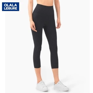 OLALA LEISURE กางเกงโยคะ เอวสูง เป็นมิตรกับผิวหนัง สําหรับผู้หญิง กางเกงเลกกิ้ง