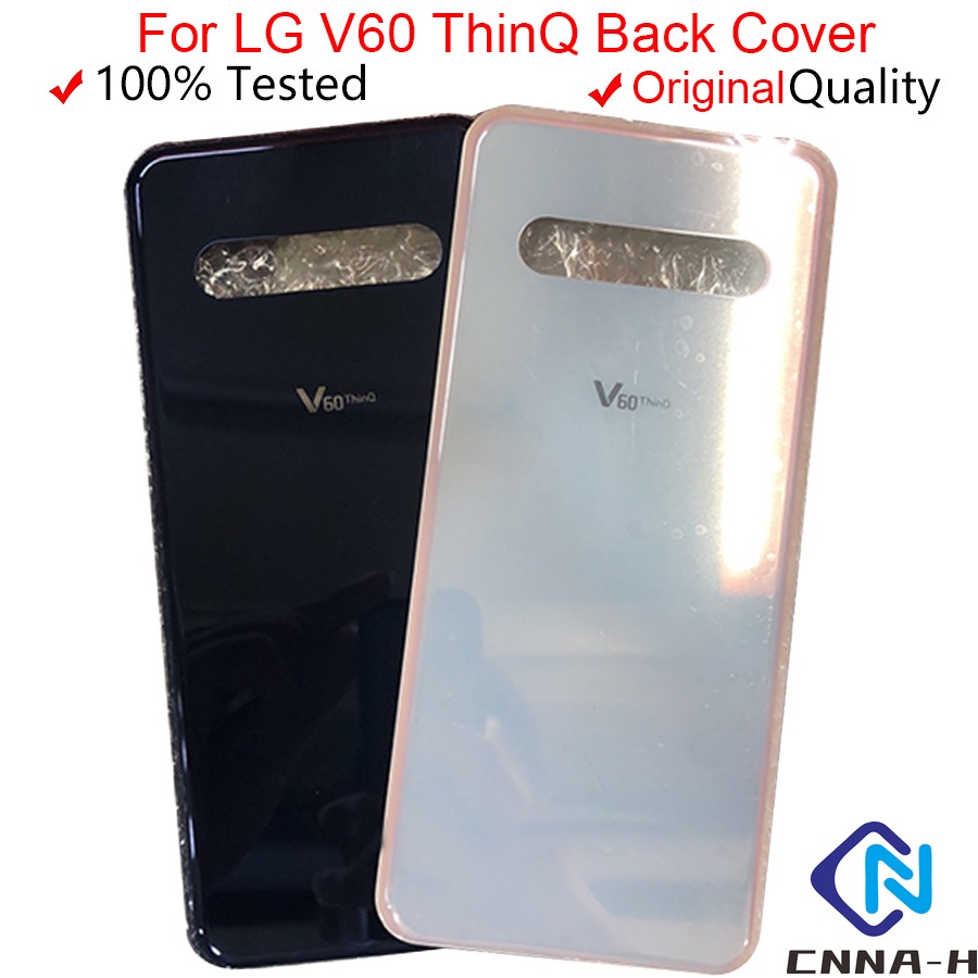 สําหรับ LG V60 ThinQ แบตเตอรี่ฝาหลังกระจกด้านหลังกรณี Backshell สําหรับ LG V60 Thinq ฝาหลังแบตเตอรี่