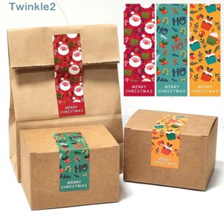 Twinkle สติกเกอร์ฉลาก ลาย Merry Christmas มีกาวในตัว สําหรับติดตกแต่ง ห่อป้ายแท็กคริสต์มาส 30 ชิ้น