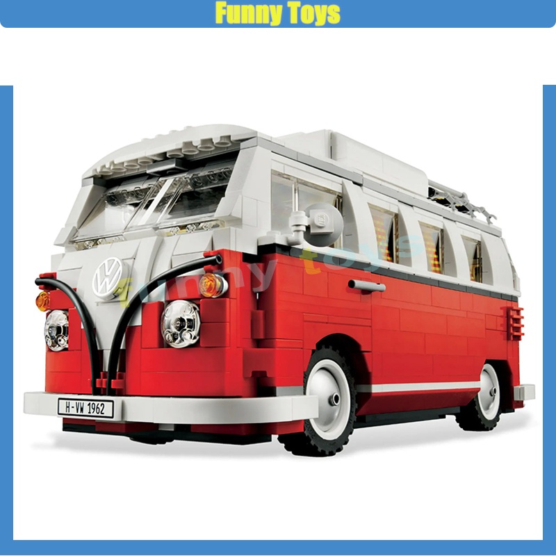 Technic 10220 Volkswagen T1 Camper Van Building Block Toy Assembly Model Picnic Camping Gift
