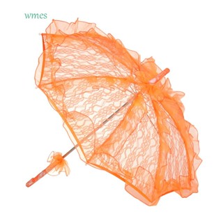 Wmes1 ร่มลูกไม้ ลายดอกไม้ 56 ซม.*58 ซม. 1 ชิ้น สําหรับตกแต่งงานแต่งงาน