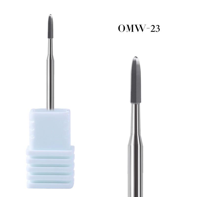 Fzc ดอกสว่านคาร์ไบด์ทังสเตนไฟฟ้า สีรุ้ง สีฟ้า 20 แบบ อุปกรณ์เสริม สําหรับตกแต่งเล็บ - รูปที่ 7