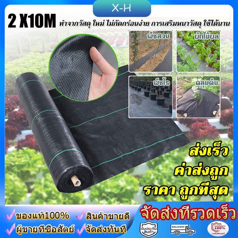 พลาสติกคลุมวัชพืช พลาสติกคลุมดิน ป้องกันรังสี UV หมดปัญหาหญ้าขึ้นกวน พลาสติกคลุมดิน กำจัดวัชพืช ผ้าคลุมวัชพืช