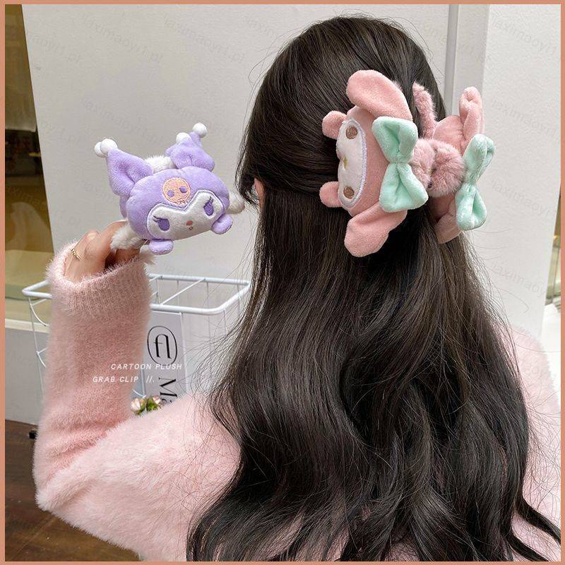 SANRIO กิ๊บติดผม ขนาดใหญ่ ลาย Kuromi Melody Cinnamoroll เครื่องประดับ สําหรับผู้หญิง 23 ชิ้น