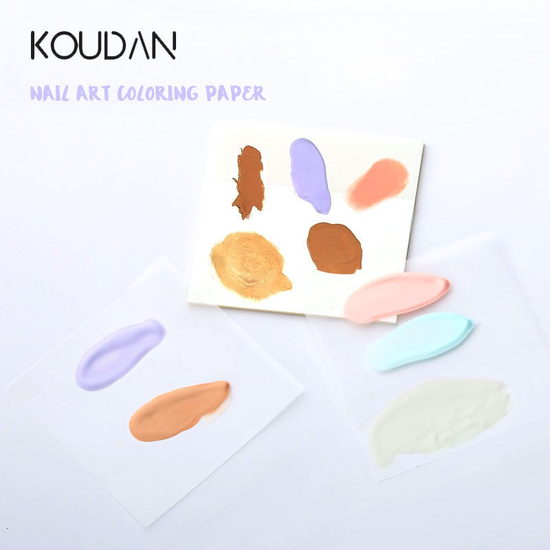 Koudan กระดาษกาวใส กันน้ํา สําหรับเพ้นท์เล็บ 50 ชิ้น
