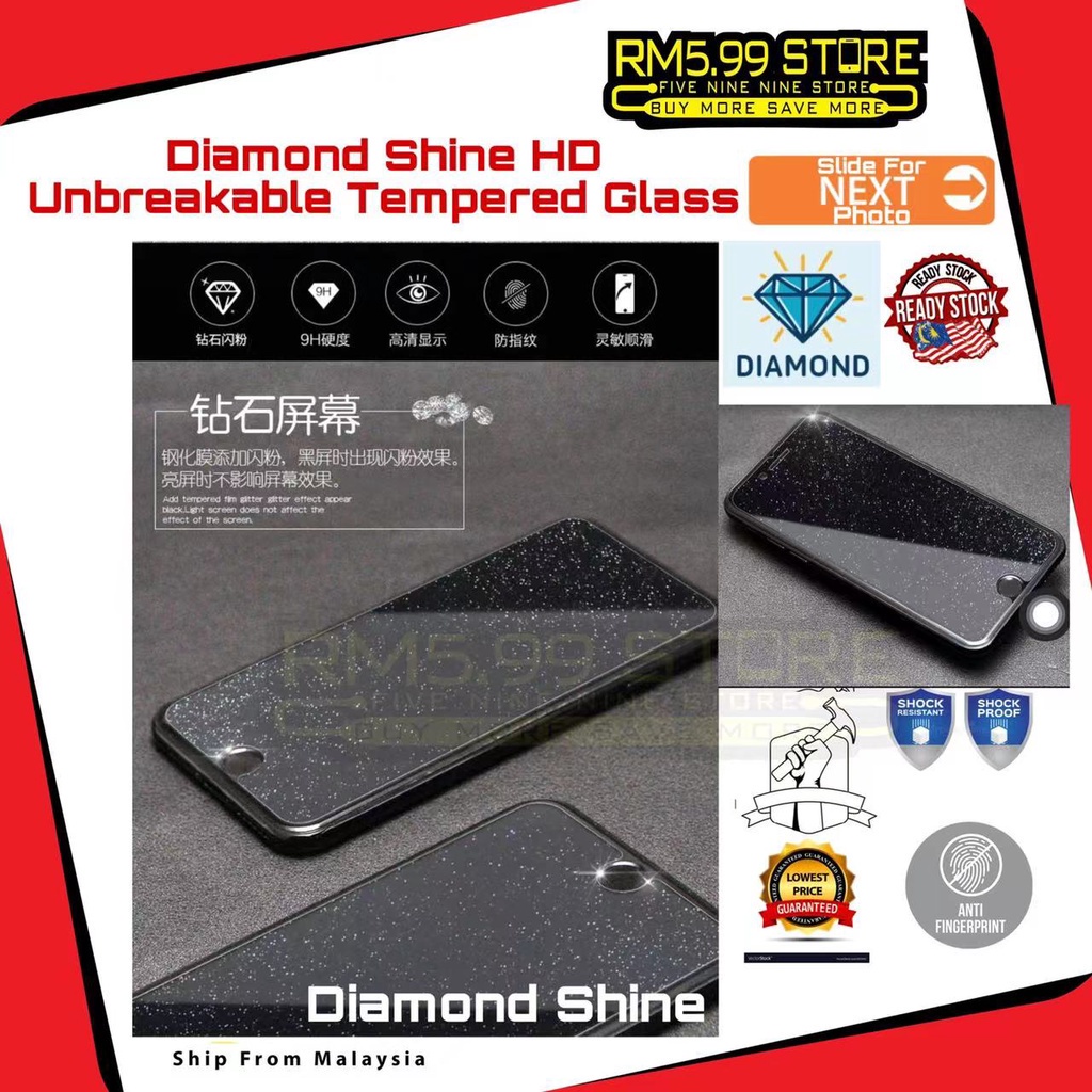 Realme Diamond Blink Shine Unbreakable/Gaming HD 5 5i 5s 6i C3 C11 C12 C15 C21 C21Y C25Y C25s สัตว์เ