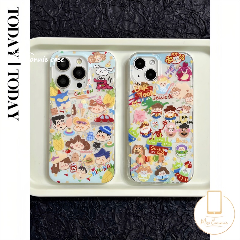 เคสโทรศัพท์มือถือ ลายการ์ตูนชินจัง กันกระแทก สําหรับ IPhone 11 13 14 15 12 Pro Max XR 7Plus 8 6 7 6S 15 Plus X SE 2020 XS Max