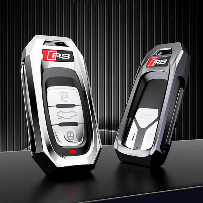 ใหม่โลหะผสมสังกะสีรถ Remote Key สําหรับ Audi A3 A4 A5 A6 A7 A8 S4 S5 S6 S7 S8 C5 C6 C7 Q3 Q5 Q7 4M R