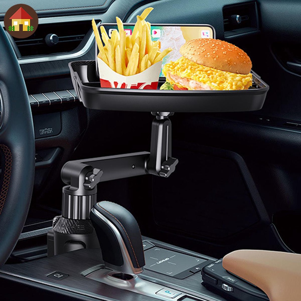 ถาดวางอาหารในรถยนต์ หมุนได้ 360 องศา พร้อมช่องใส่โทรศัพท์ และแขน SHOPTKC4645