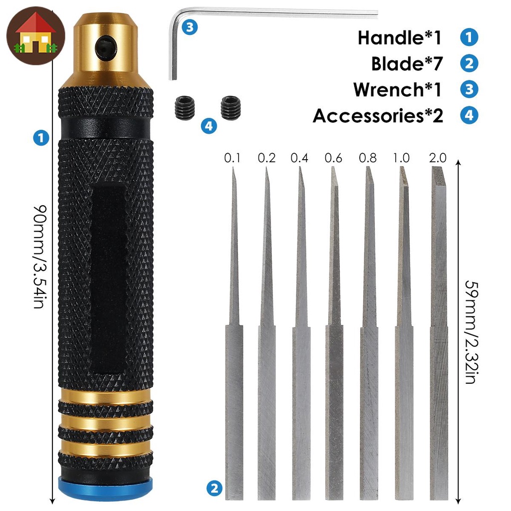 Model Chisel Scriber Set